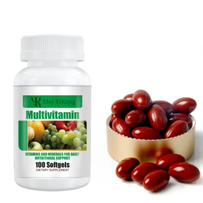 Maßgeschneiderte hochwertige Vitamine und Mineralien für ernährungsphysiologische Multivitamin-Softgel-Kapseln für Männer und Frauen